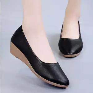 [베리슈]3컬러 말랑 웨지 플랫슈즈