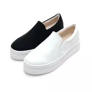 [마이시크]H조커 보아털안감 통굽 키높이 슬립온 4.5cm