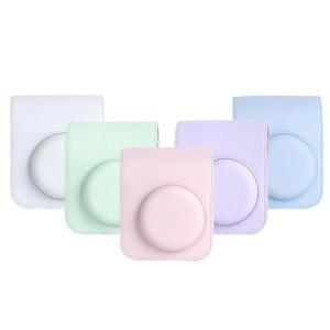 인스탁스 미니 12 카메라 케이스 PU 소프트 보호 여행 가방 (필름 숄더 스트랩 포함) 1개