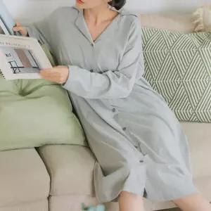 [글램공감]모던 원피스 긴소매 롱원피스 잠옷 홈웨어 2oclors