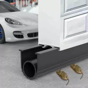 차고 도어 씰 하단 고무 10피트 내후성 EPDM 간편한 DIY 트림 투 핏 설치 키트 맞춤형 내구성이 뛰어난