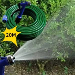 3단계 세차 호스 20m물 분무 분사건 분무기 작업용기 분사기 정원 원예용