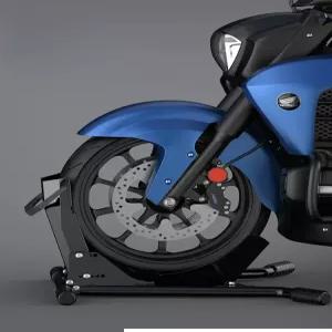 바이크 고정대 휠초크 오토바이 주차랙 카센터 수리 전륜받침 앞바퀴스탠드