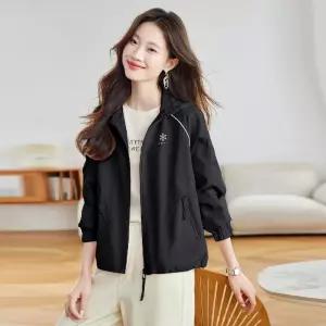 타노스여자 데일리룩 점퍼 집업 야구 항공 가을 후드 긴팔 캐주얼 코트 KUK3