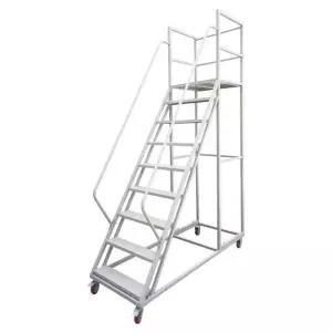 사다리 계단 카 이동식 실내 고소작업대 철계단 카트