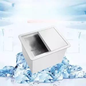 카페 저장고 매립형 아이스빈 얼음통 스테인레스 주방 매장용 급식실 냉동고