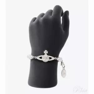 [비비안웨스트우드] 미니 바스 릴리프 팔찌 옐로우 큐빅 실버 154957143