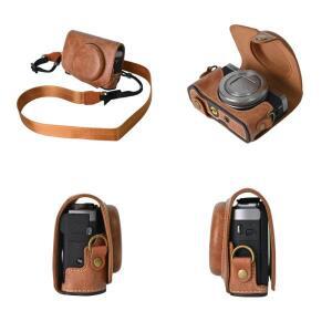 캐논 G7X2 Mrk ii 카메라 PU 가죽 가방 바디 케이스 숄더 스트랩 풀 커버 파워샷 용