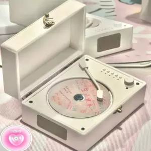 빈티지 턴테이블 CD플레이어 블루투스 시디플레이어 CDP 레코드 뮤직