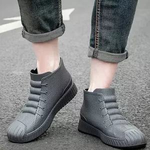 [비에프엘아웃도어]남성 논슬립 장마용품 앵클부츠 운동화 디자인 방수장화 24SHOE_RM