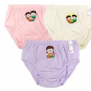 [레노마 이너웨어]흔한남매 여아 베리굿 오가닉 삼각팬티 3매 0A30W06198_HDD