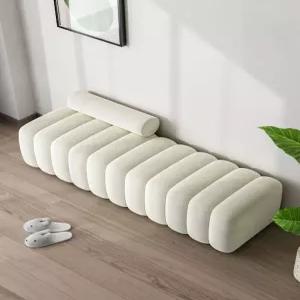 푹신한 벤치소파 구름 등받이없는 의자 대기실 긴 스툴 카페 원목 쿠션 편안한