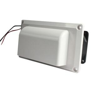 슈퍼 사일런트 측면 공기 환기 배기 팬 - 캐러밴 Campe용 내부 그리드가 있는 12V 25W RV 포트 범위 후드