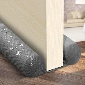 방수 트윈 도어 드래프트 스토퍼 조절 가능한 크기 30인치에서 36인치 풍향 제거 소음 차단기 창문 바람