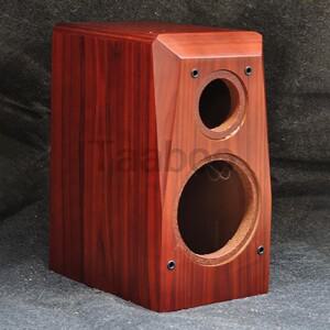 6.5 인치 실제 베니어 책장 HiFi 스피커 상자 상단 필렛 경  로즈 우드 쉘 빈 한 쌍