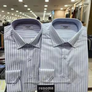 [레노마셔츠]슬럽 스트라이프 일반핏 RNSSGP037_DG