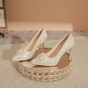 원더맨 여자 데일리룩 신발 힐펌프스 하이힐 프렌치 샴페인 웨딩 슈즈 스틸레토 KUK5