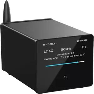 SMSL B200 디코더 수신기 Bluetooth 5.1 오디오 프리앰프 CS43131 칩 RCA 출력 동축 광 USB 입력