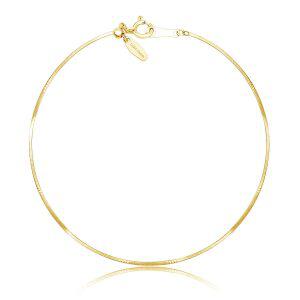 [라라크리스티] 체인 팔찌 K18 골드 스네이크 폭 0.69~0.75mm 약 1.3g 길이 18cm lb97-0005-yg