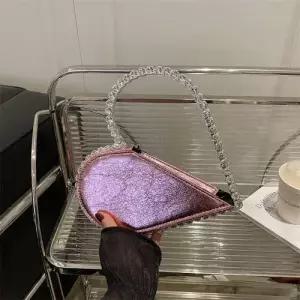 원더맨 여성 백 봄여름 데일리룩 큐빅 비주얼 가방 클러치 트렌드 디너 하트 KUK2