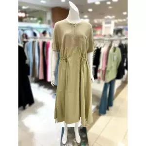 [트리아나]소고 세이브존01 니트 배색 롱 원피스 AK2PA06_A (48363770)