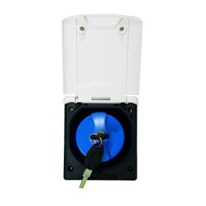 캠핑카 물주입구 양수구 선반 화이트세트 흰색 열쇠가 워터소켓 필러 덮개 카라반