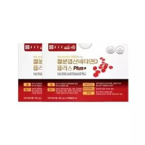 종근당건강 철분 엽산 비타민D 플러스 60캡슐 2개