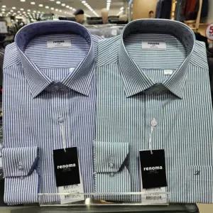 [레노마셔츠]슬럽 스트라이프 일반핏셔츠 RNSSGP 036_DG