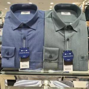 [레노마셔츠]구김성적은핀 스트라이프스판일반핏RMFSGP031_DG