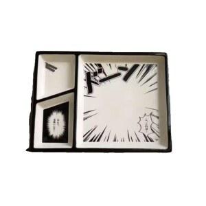 만화 식판 특이한 디자인 집들이 시피 보관 방수 플라스크 박스가 컬러 디너 말풍선