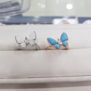 [액쇼]나비반지 (터키석/자개)핑크_IC