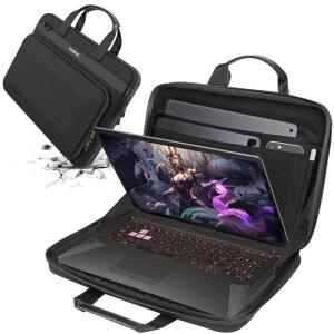 18인치 ASUS ROG STRIX SCAR 18 2025 /2024 /2023 게이밍 노트북 G18 노트북 방수 핸드백(A800XL)에 호환되는 SMATREE 헤비 듀티 하드 슬리브 케이스