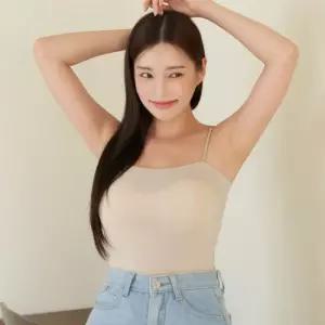 [글램공감]디테일 모달 데일리 투명끈 여성 브라 캡나시 4colors