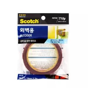 포유박스 3M 스카치 강력 외벽용 폼 양면테이프 18mm x 3M 두꺼운양면테이프 강력양면테이프 초강력양면테