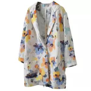 EAMT 여친 봄 빈티지 루즈핏 모시 디자인 자켓 코트 EUNG1