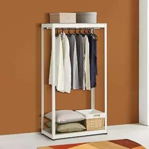 옷방 행거 2단 조립식옷장 시스템행거 고정식