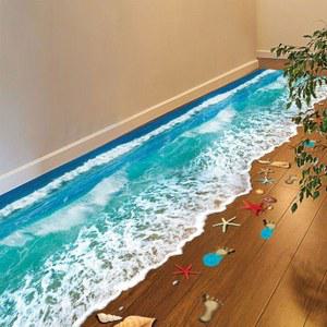 입체 하늘 트릭아트 비치스티커 포인트 데코 시트지 바닥 신기란 모래사장 스티커