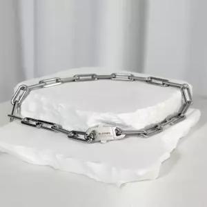 [블레스드 뷸렛]SS-실린더 라운드 체인 리버시블 버클 목걸이