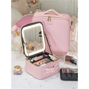 메이크업 박스 휴대용 램프 메이크업박스 상자 탁상용 분장실 여행용