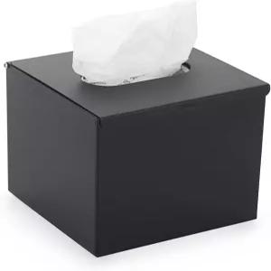 섬나콘 사각 티슈 박스 커버 - 스타시한 큐브 스테인리스 스틸 홀더 모던 메탈 페이셜 화장대 테이블