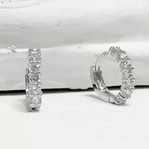 [블레스드 뷸렛]4mm아이스 큐브링 이어링