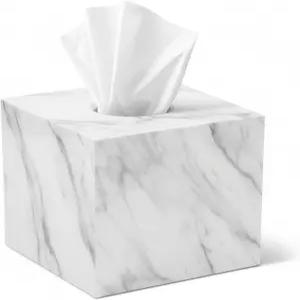 티슈 박스 커버 홀더 사각 대리석 욕실 세면대 침실 거실 장식 화장실 정리 사각형