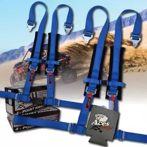 AAAA 에이스 레이싱(페어) 4 포인트 - 파란색 에즈 버클과 캔 홀더