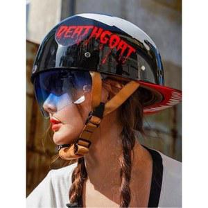스냅백헬멧 바이크 특이한 오토바이 야구모자 배달 반모헬멧 커스텀 하이바 시원한 페이스