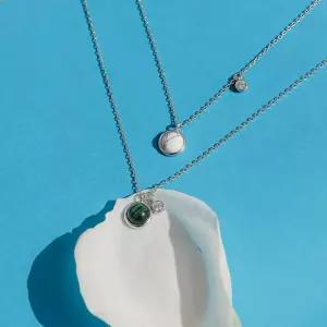 [제이로렌]제이로렌 하울라이트 공작석 원석 목걸이 N01041