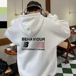 [아이에스이랩]B프린팅 레터링 오버핏 후드 티셔츠 맨투맨 I3TS019W