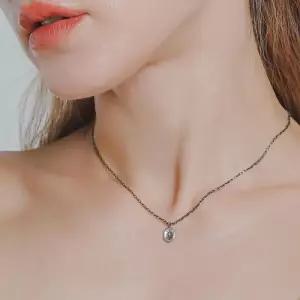 [제이로렌]마지 스톤 블랙 앤틱목걸이 N01078