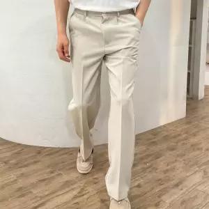 [옷자락]남자 세미와이드 백밴딩 셋업바지 10부 컨템포러리 슬랙스