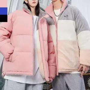 [아이에스이랩]리버시블 양면 플리스 자켓 숏패딩 점퍼 I4JK041Q