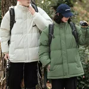 [아이에스이랩]남여공용 겨울 데일리 오버핏 숏패딩 점퍼 I4JK057Q